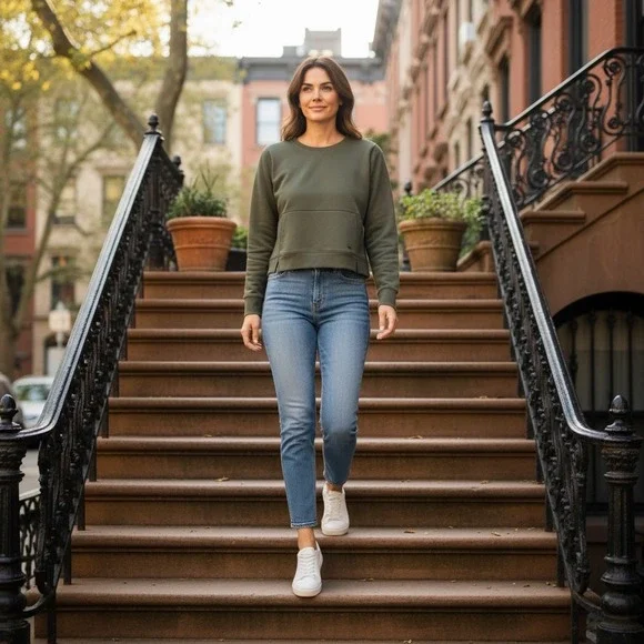 5.11 Tactical Olive Green Crew Neck Pullover Sweatshirt Size M TLBLIN-4197-4 - Picture 1 of 9